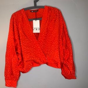 Zara long sleeve top size L